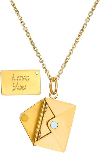 IXORA™   - ENVELOPE LOVE LETTER PENDANT NECKLACE