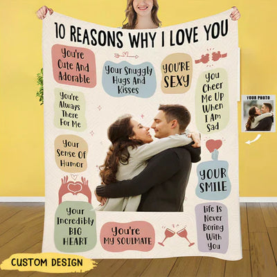 IXORA™   - 10 REASONS I ADORE MY PERSONALIZED PHOTO BLANKET