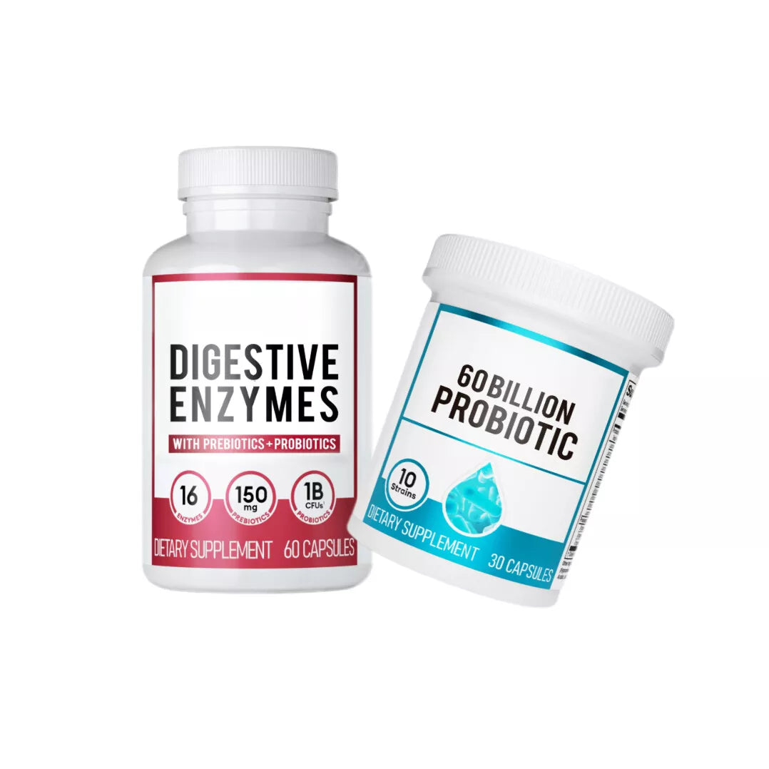 IXORA™  - DIGESTIVE ENZYMES 60CT + 60B PROBIOTIC 30CT